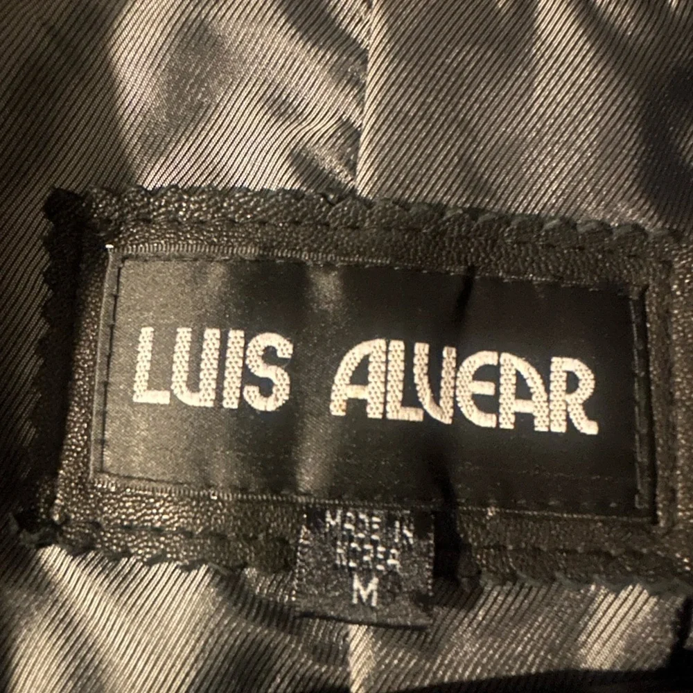Luis Aviar Black Leather Jacket for Women - Picture 5 of 6